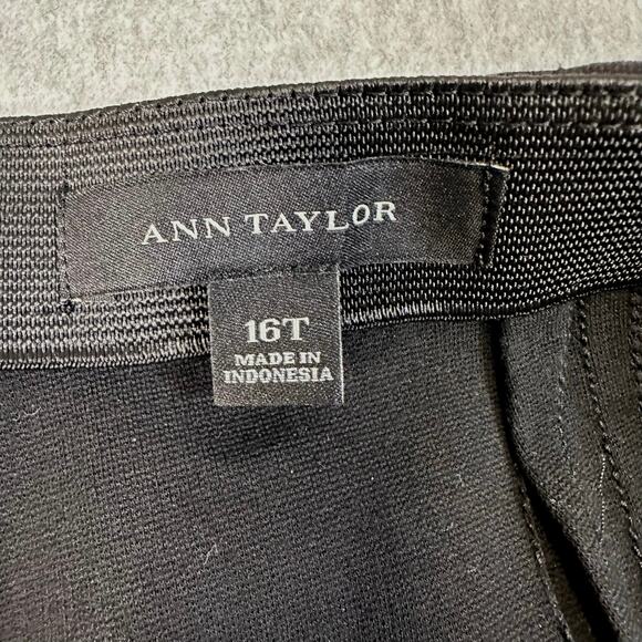 Ann Taylor Loft Pencil Skirt WMNs 16T Black Straight Back Zip Knee Length Formal - Picture 3 of 5